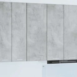 vidaXL Hangkast Riga Beton Grijs 40 x 31 x 100 cm Bewerkt hout