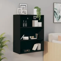 vidaXL Hangkast 69,5x32,5x90 cm zwart