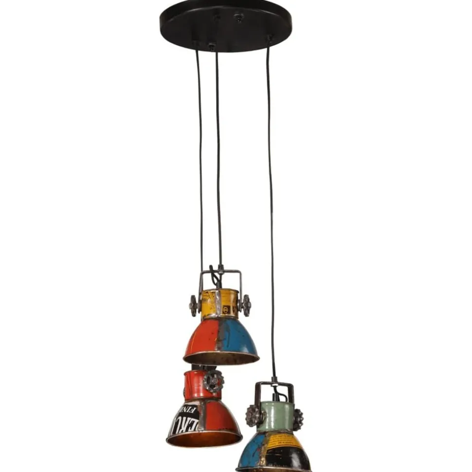 vidaXL Hanglamp 25 W E27 30x30x100 cm meerkleurig