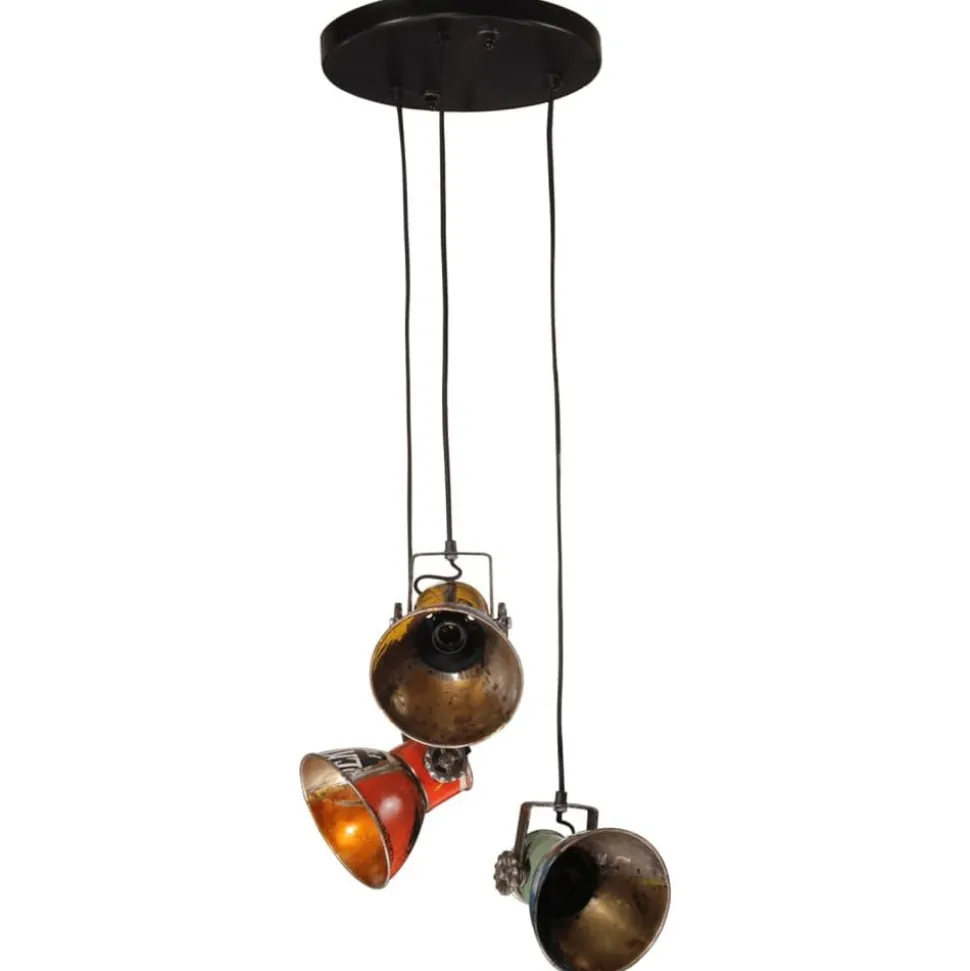 vidaXL Hanglamp 25 W E27 30x30x100 cm meerkleurig