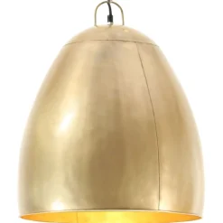 vidaXL Hanglamp industrieel rond 25 W E27 42 cm messingkleurig