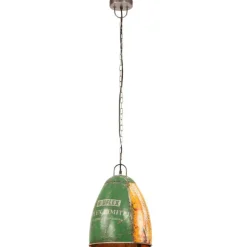 vidaXL Hanglamp industrieel rond 25 W E27 32 cm meerkleurig