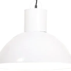 vidaXL Hanglamp rond 25 W E27 48 cm wit