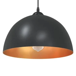 vidaXL Hanglampen 2 st In hoogte verstelbaar E27 30 cm metaal zwart
