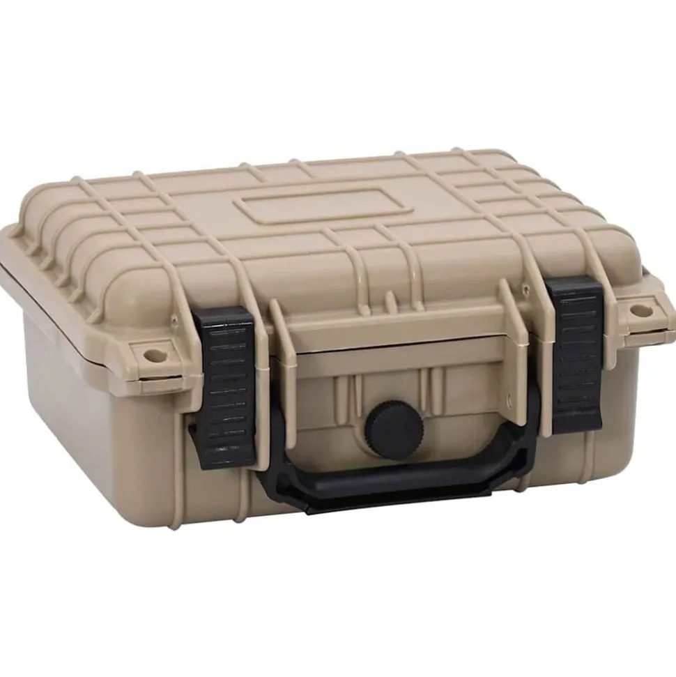 vidaXL Hardcase koffer Zand 27 x 24,5 x 12,5 cm Polypropyleen en ABS