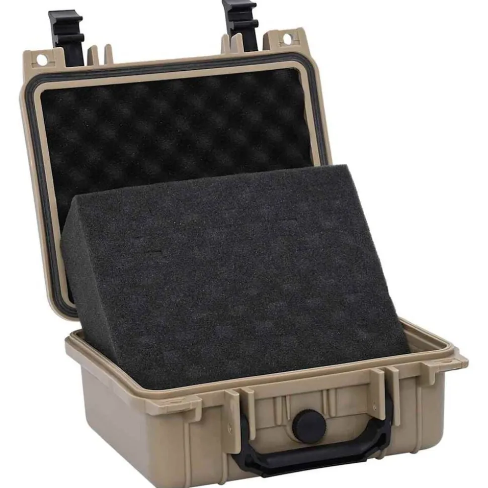 vidaXL Hardcase koffer Zand 27 x 24,5 x 12,5 cm Polypropyleen en ABS
