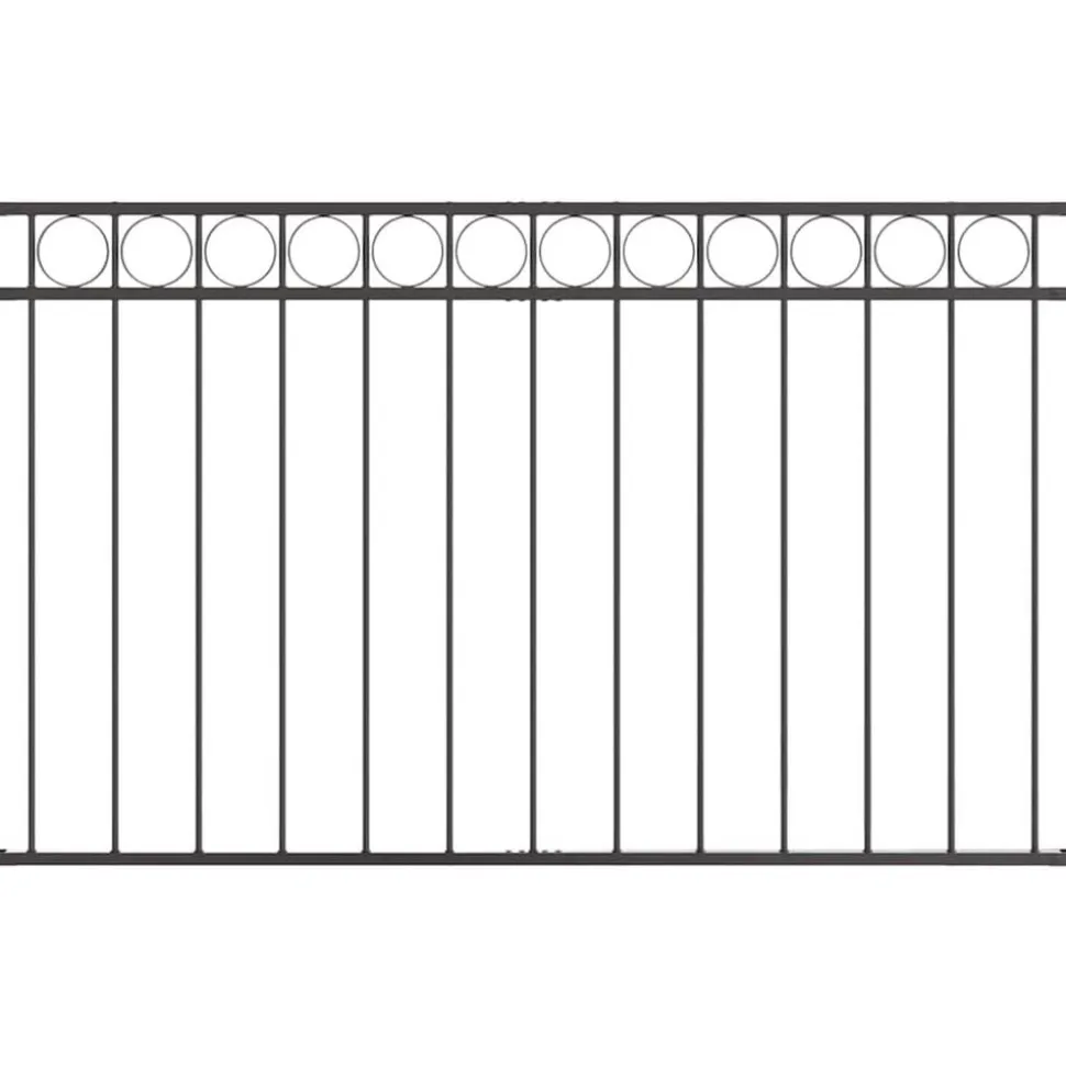 vidaXL Hecelement Assen Grijs 170 x 80 cm Staal