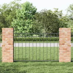 vidaXL Hecelement Assen Grijs 170 x 80 cm Staal