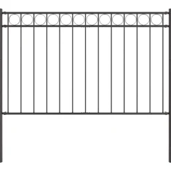 vidaXL Hecelement Assen Wit 170 x 130 cm Staal