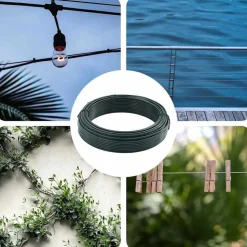 vidaXL Hek binddraad Groen 80 m PVC