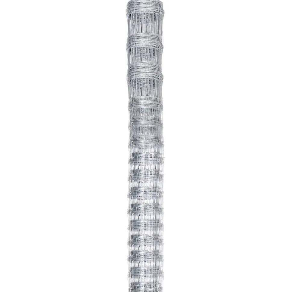 vidaXL Hek 50x1,6 m gegalvaniseerd staal zilverkleurig