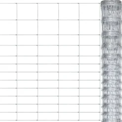 vidaXL Hek 50x1,5 m gegalvaniseerd staal zilverkleurig