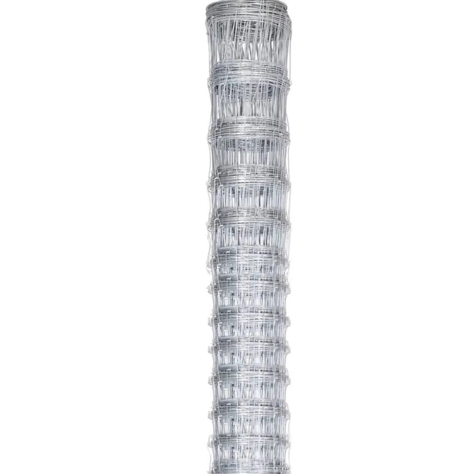 vidaXL Hek 50x1,5 m gegalvaniseerd staal zilverkleurig