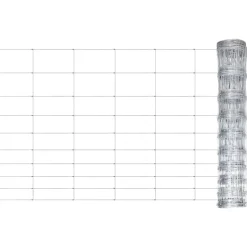 vidaXL Hek 50x1,5 m gegalvaniseerd staal zilverkleurig