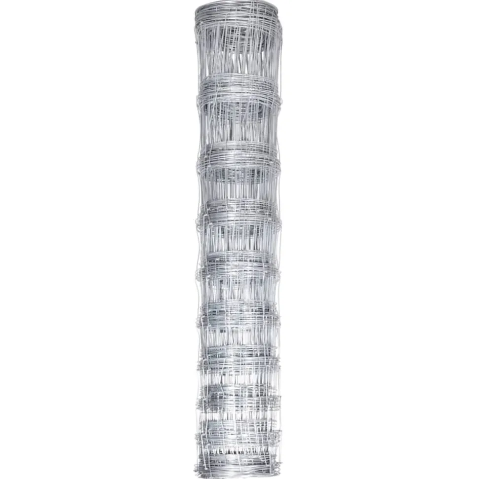 vidaXL Hek 50x1,5 m gegalvaniseerd staal zilverkleurig