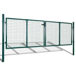 vidaXL Hekpoort staal 300x100 cm groen