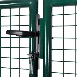 vidaXL Hekpoort staal 300x100 cm groen