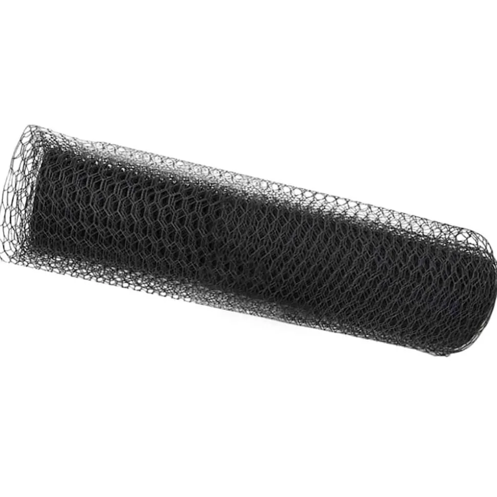 vidaXL Hexagon Hek Grijs 0,4 x 10 m PVC