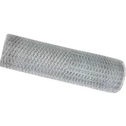 vidaXL Hexagon Hek Zilver 0,6 x 10 m Gegalvaniseerd staal