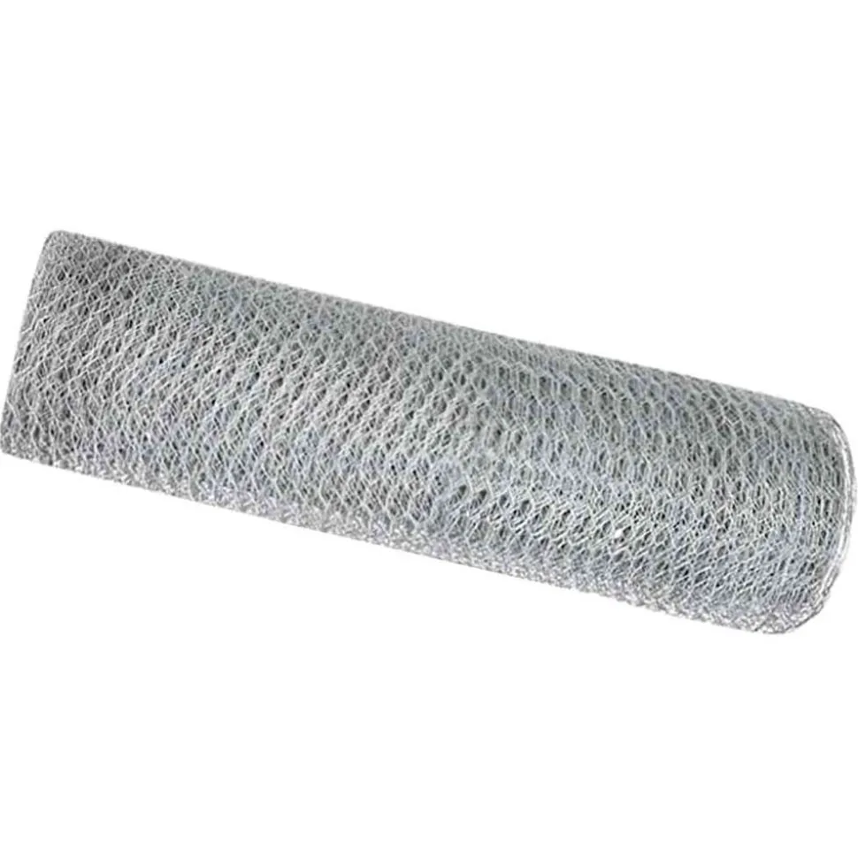 vidaXL Hexagon Hek Zilver 0,6 x 10 m Gegalvaniseerd staal