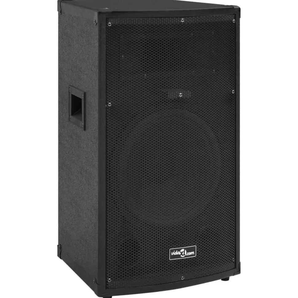 vidaXL Hifi-podiumluidspreker passief 1000 W 37x37x64 cm zwart