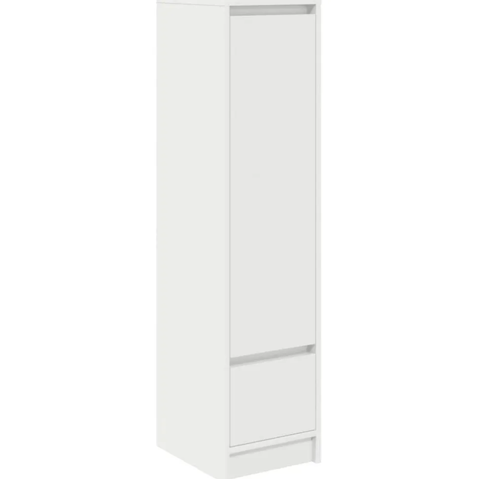 vidaXL Highboard 29,5x34x119,5 cm spaanplaat wit