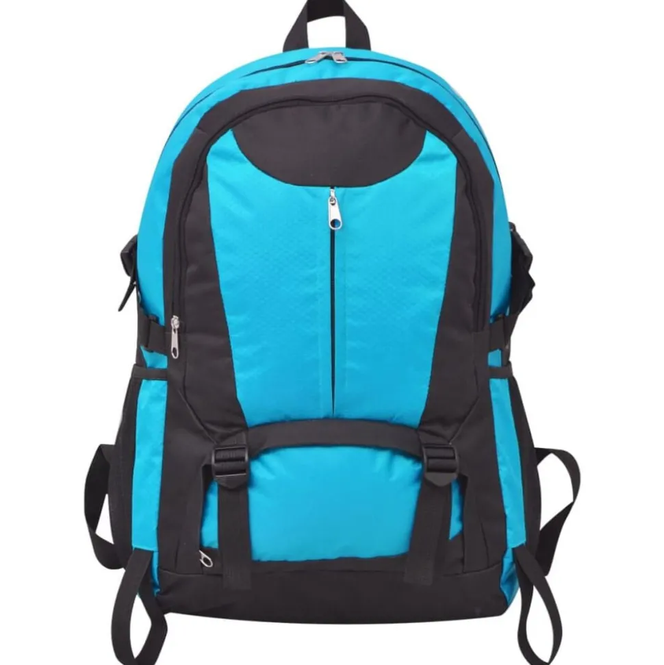 vidaXL Hiking rugzak 40 L zwart en blauw