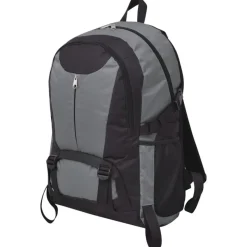 vidaXL Hikingrugzak 40 L zwart en grijs