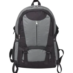 vidaXL Hikingrugzak 40 L zwart en grijs
