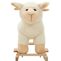 vidaXL Hobbeldier schaap 78x34x58 cm pluche wit