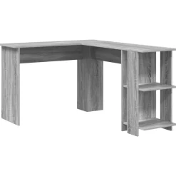 vidaXL Hoekbureau Grijs Sonoma 140 x 113,5 x 75 cm Bewerkt hout