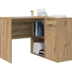 vidaXL Hoekbureau met lade Artisan Eiken 102 x 88 x 75 cm