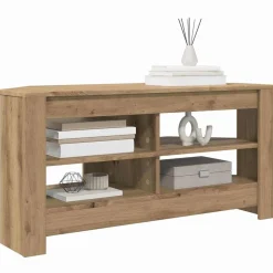 vidaXL HoekTVKast Artisan Eiken 102 x 40,5 x 45 cm Bewerkt hout