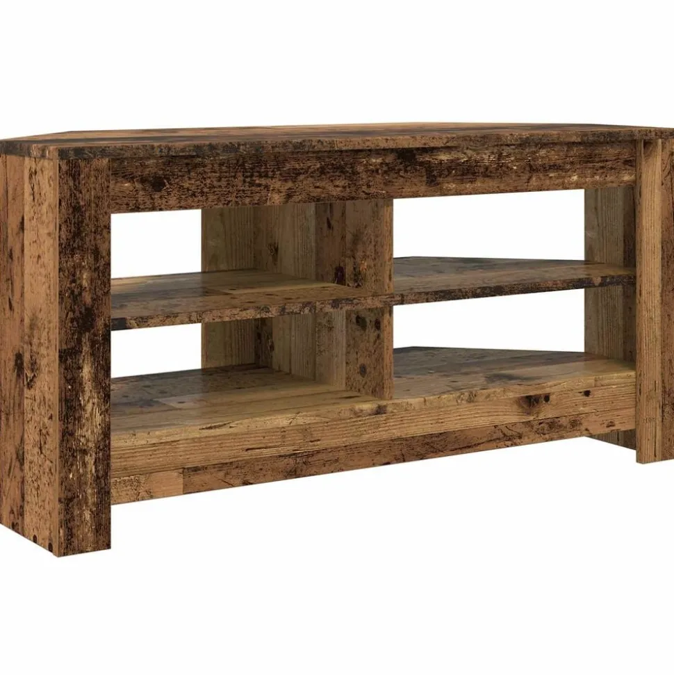 vidaXL HoekTVKast Oud Hout 102 x 40,5 x 45 cm Bewerkt hout