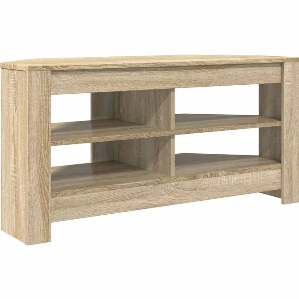 vidaXL HoekTVKast Sonoma Eiken 102 x 40,5 x 45 cm Bewerkt hout