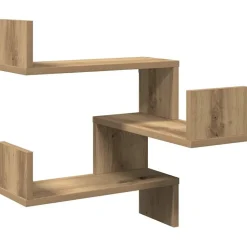 vidaXL Hoekwandschap 40x40x49,5 cm bewerkt hout artisanaal eiken