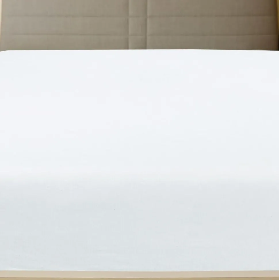 vidaXL Hoeslaken jersey 90x200 cm katoen wit