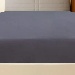vidaXL Hoeslaken jersey 90x200 cm katoen antracietkleurig