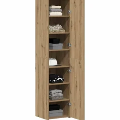 vidaXL Hoge kast Artisan Eiken 40 x 42,5 x 185 cm