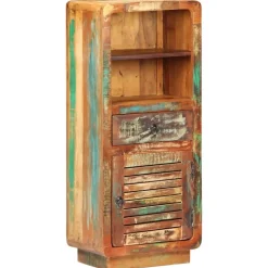 vidaXL Hoge kast 45x32x110 cm massief gerecycled hout