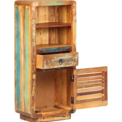 vidaXL Hoge kast 45x32x110 cm massief gerecycled hout