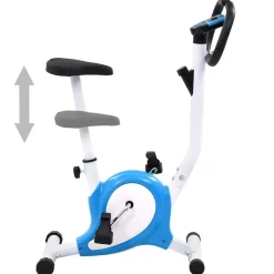 vidaXL Hometrainer met bandweerstand blauw