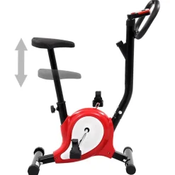 vidaXL Hometrainer met bandweerstand rood