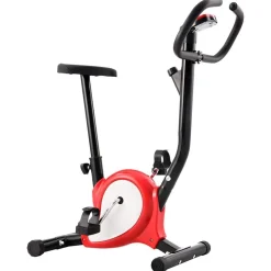 vidaXL Hometrainer met bandweerstand rood