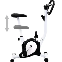 vidaXL Hometrainer met bandweerstand zwart