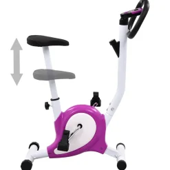 vidaXL Hometrainer met bandweerstand paars
