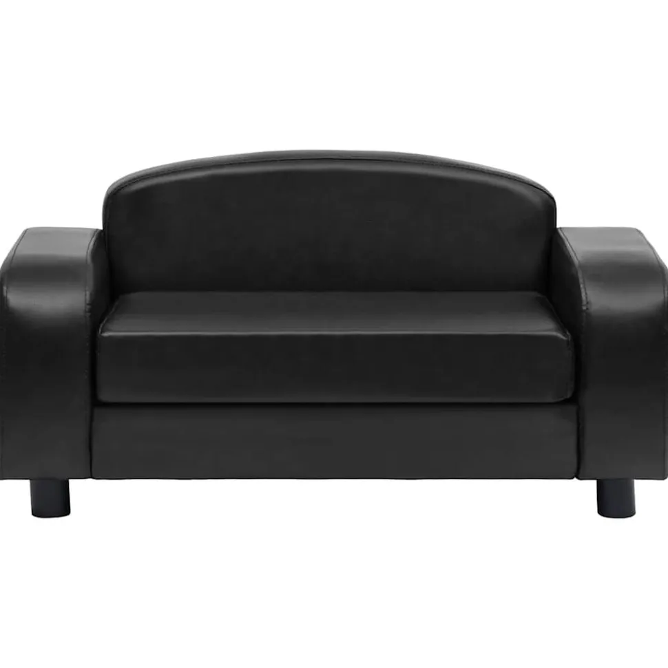 vidaXL Hondenbank 80x50x40 cm kunstleer zwart