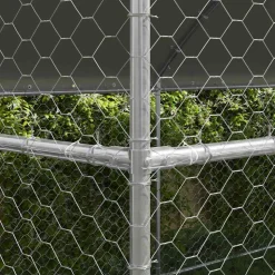 vidaXL Hondenhok 2 pcs Zilver 4 x 2 x 2 m Gegalvaniseerd staal