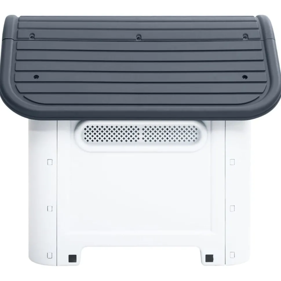 vidaXL Hondenhok Grijs 59x75x66 cm Polypropyleen