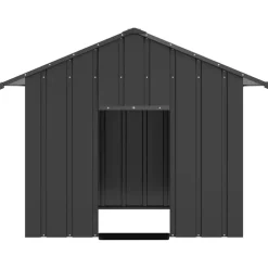 vidaXL Hondenhok met dak 131x101x102 cm gegalvaniseerd staal